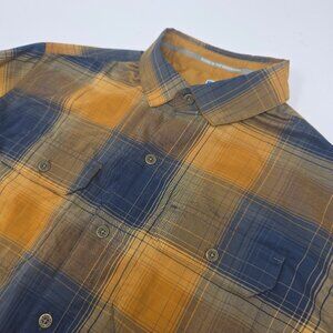 Kuhl Response Plaid Button Down Short Sleeve Hiking Outdoor Shirt | Small S